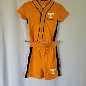 Campus Heritage Kids Tennessee Orange 3-6 Month Shirt and Shorts outfit